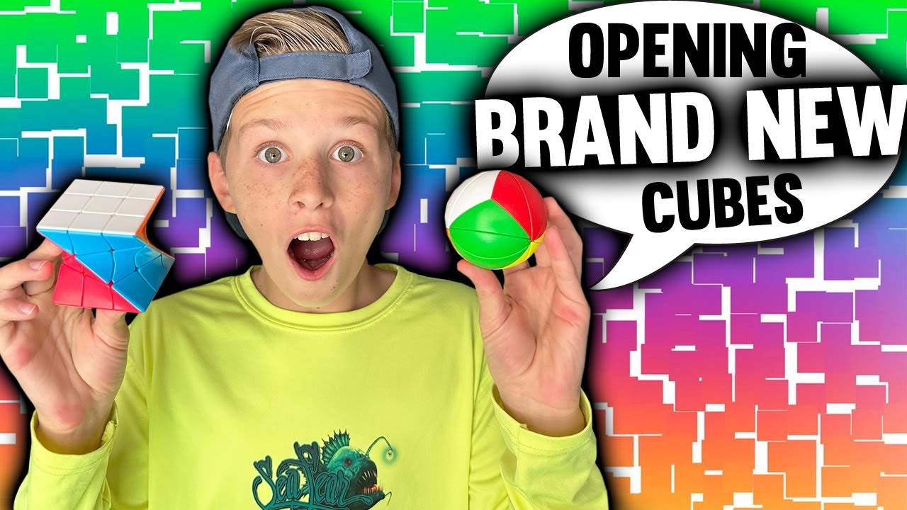 Opening My Brand New Rubik's Puzzle Cubes