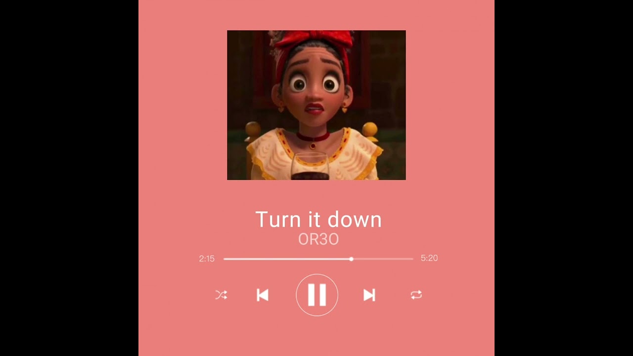 Turn it down/OR3O/quiut sandy/slowed+reverb