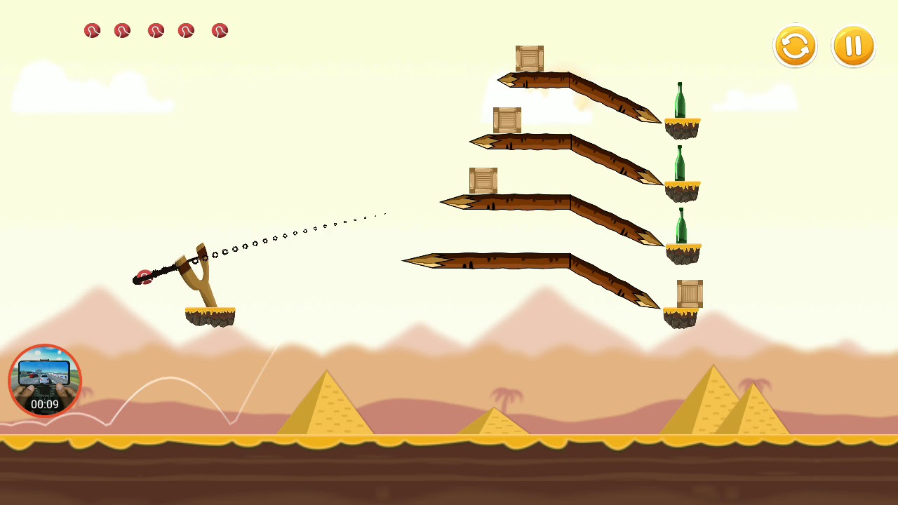 knock down bottles desert world level 18