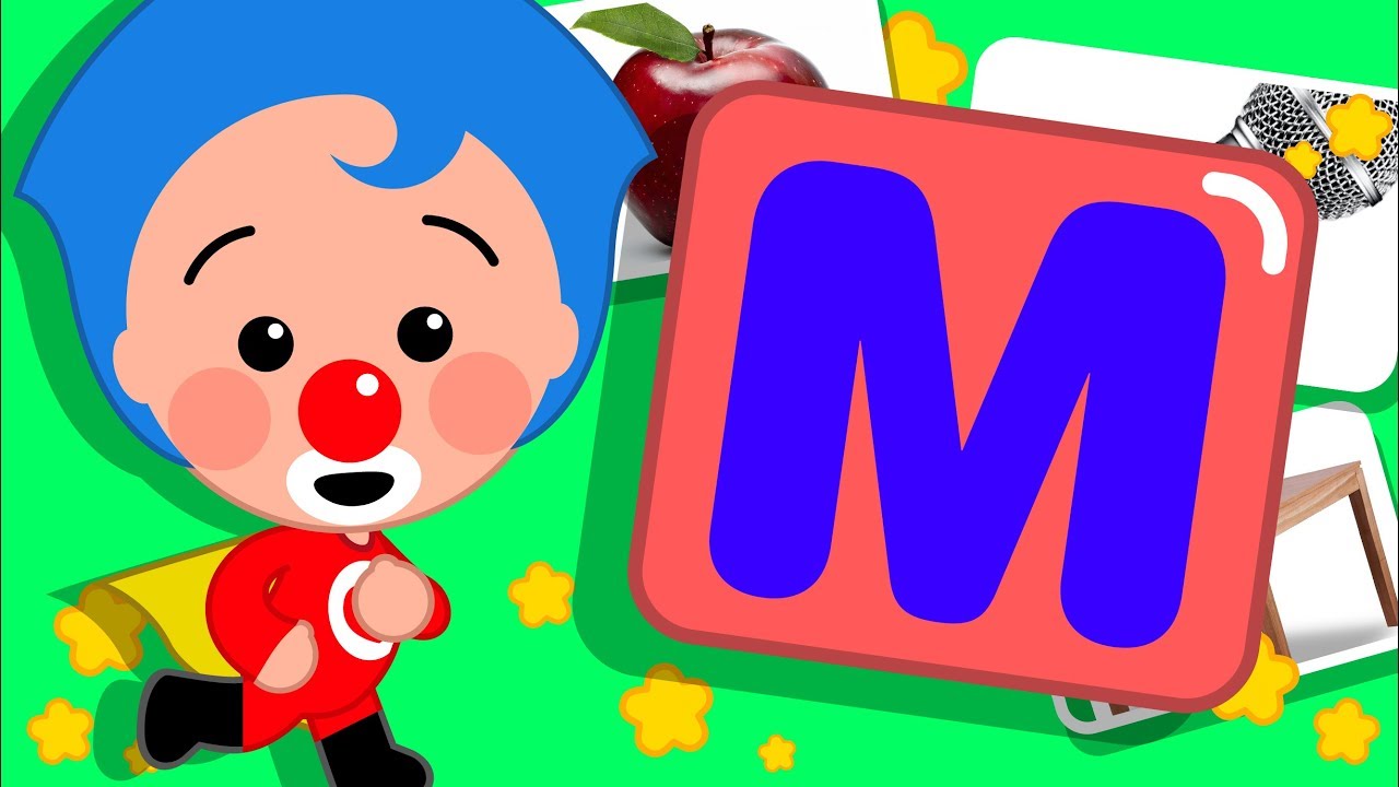 ¿Cómo es la Letra M?  | Gira y Aprende Palabras con Plim Plim | Infantil 4K Ultra HD