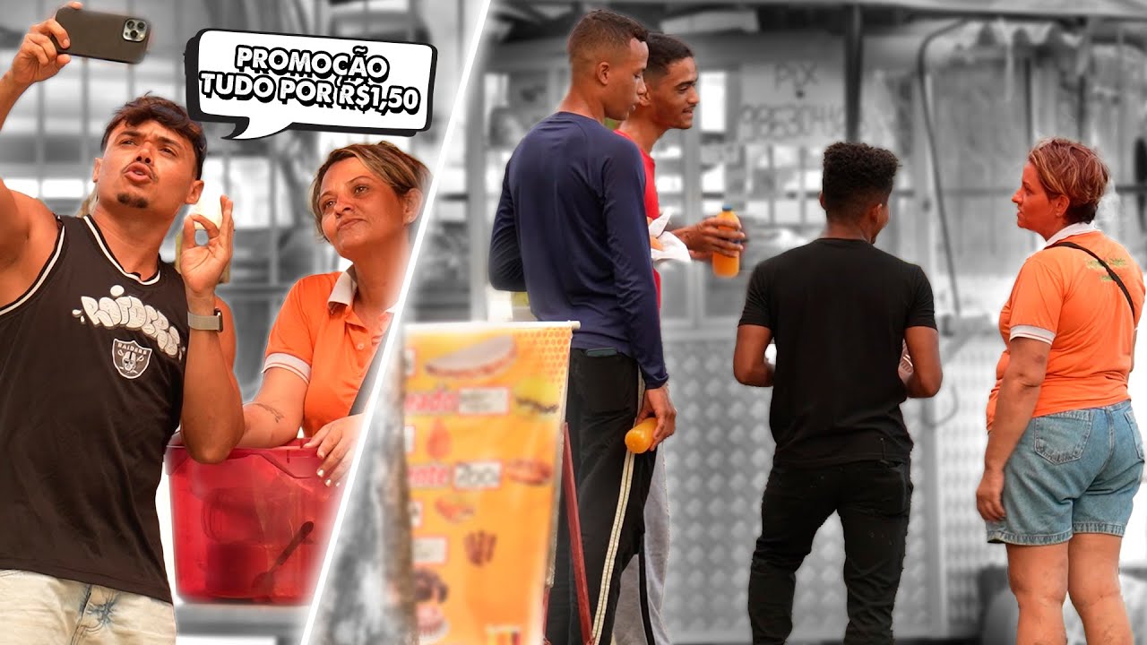 ANUNCIEI TUDO BARATO NA BARRACA DELA! - Pegadinha