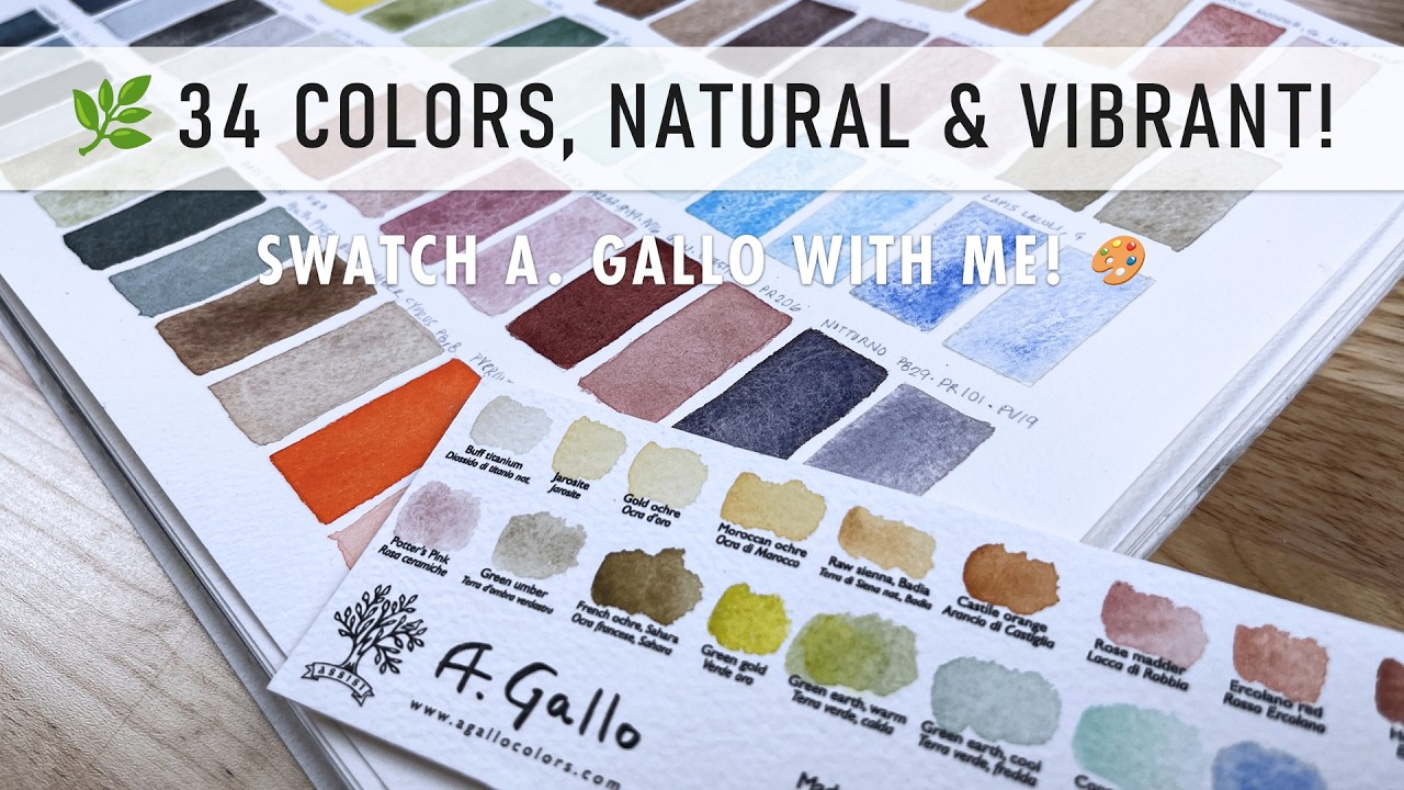 🎨 A. Gallo Watercolors: 34 Colors That Will Steal Your Heart! 💖✨