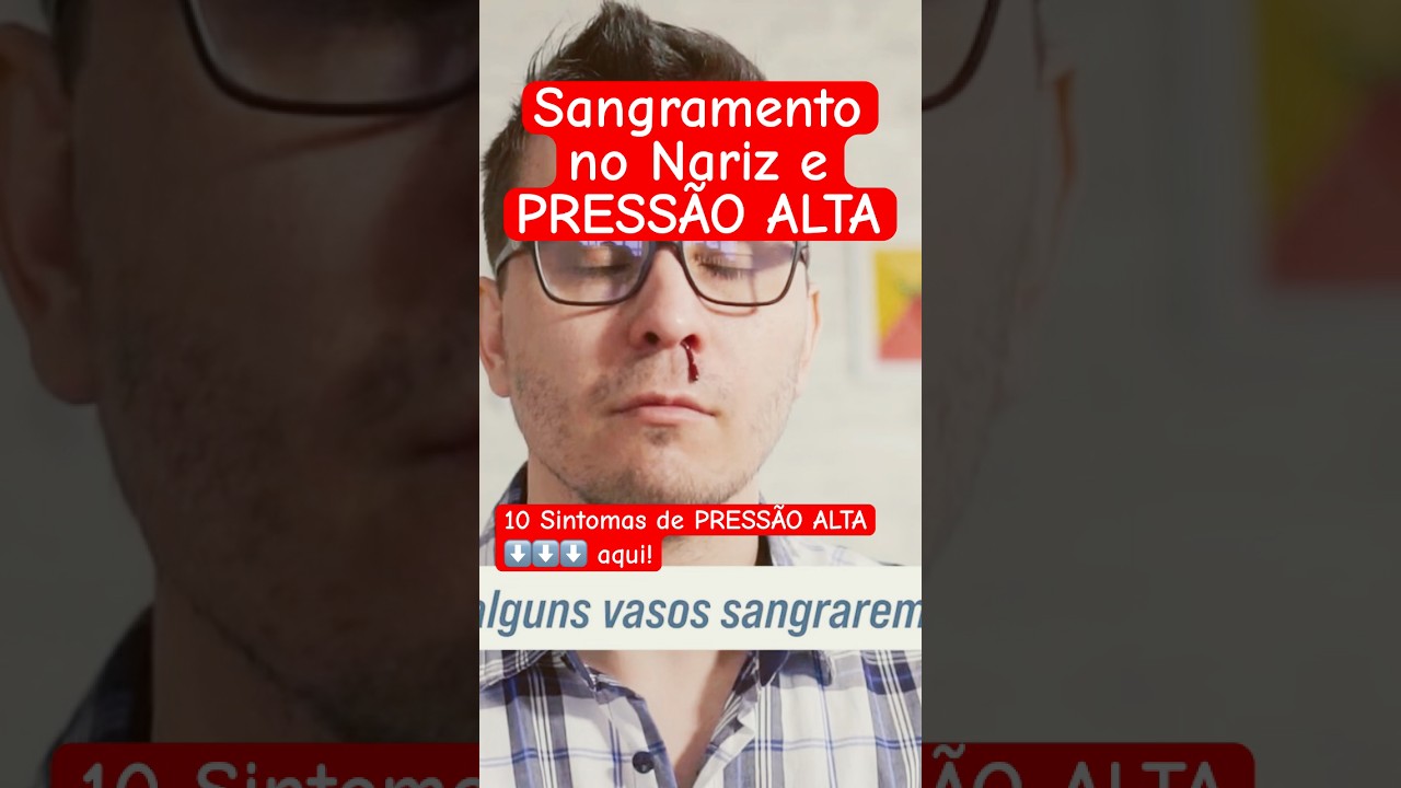 SANGUE no NARIZ &eacute; PRESS&Atilde;O ALTA? #press&atilde;oalta #sangramento #hipertens&atilde;o