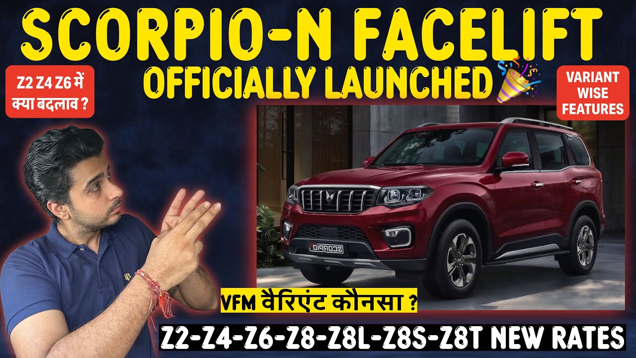 Launched 🚀 MAHINDRA SCORPIO N FACELIFT 2026, All Variant-Wise Z2 Z4 Z6 Z8 New Rates & Features
