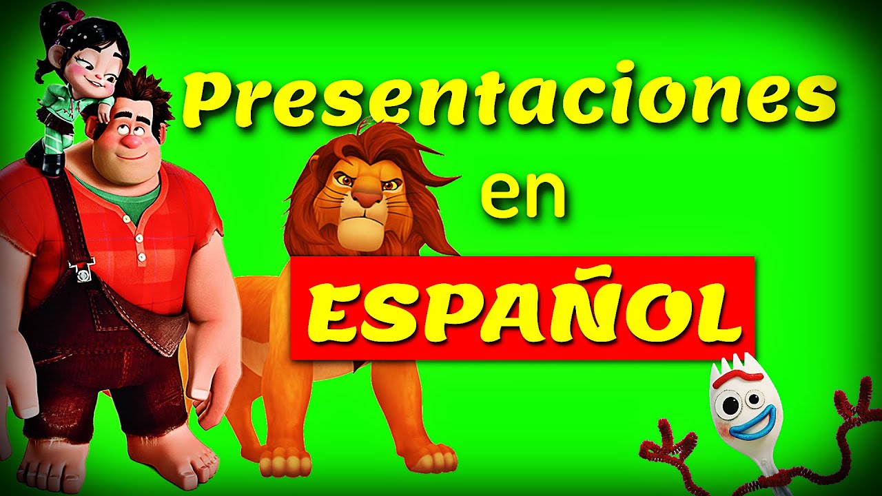 Como PRESENTARSE en ESPAÑOL con PELICULAS 🤝