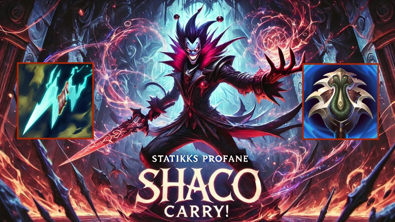 Statikks Profane Shaco Carry! S14 Emerald Ranked [League of Legends] Full Gameplay - Infernal Shaco