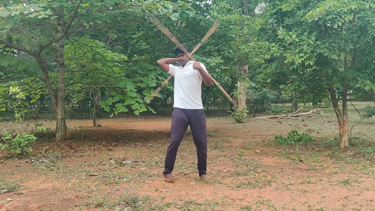 Silambam - Silambam Double Stick Individual Lesson Part - 4 (8489527851) Bo Staff Training