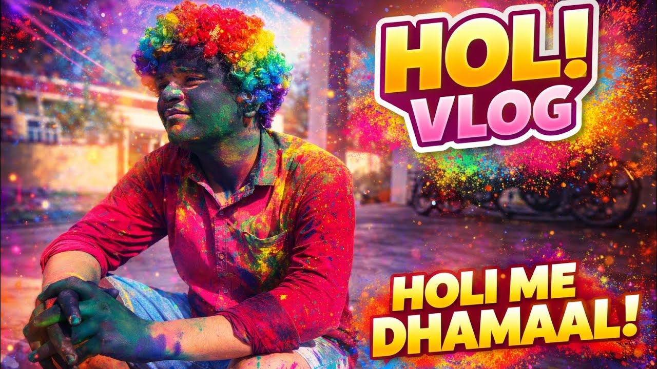गांव में होली का तांडव 😱 | जमकर डांस, मस्ती और फिर नहाना 🤣 Holi Vlog 2026