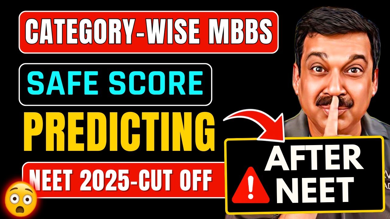 🚨 NEET 2025 Most Accurate Cut-Off Revealed! 🔥 State, Category & Course Wise Prediction | MUST WATCH!