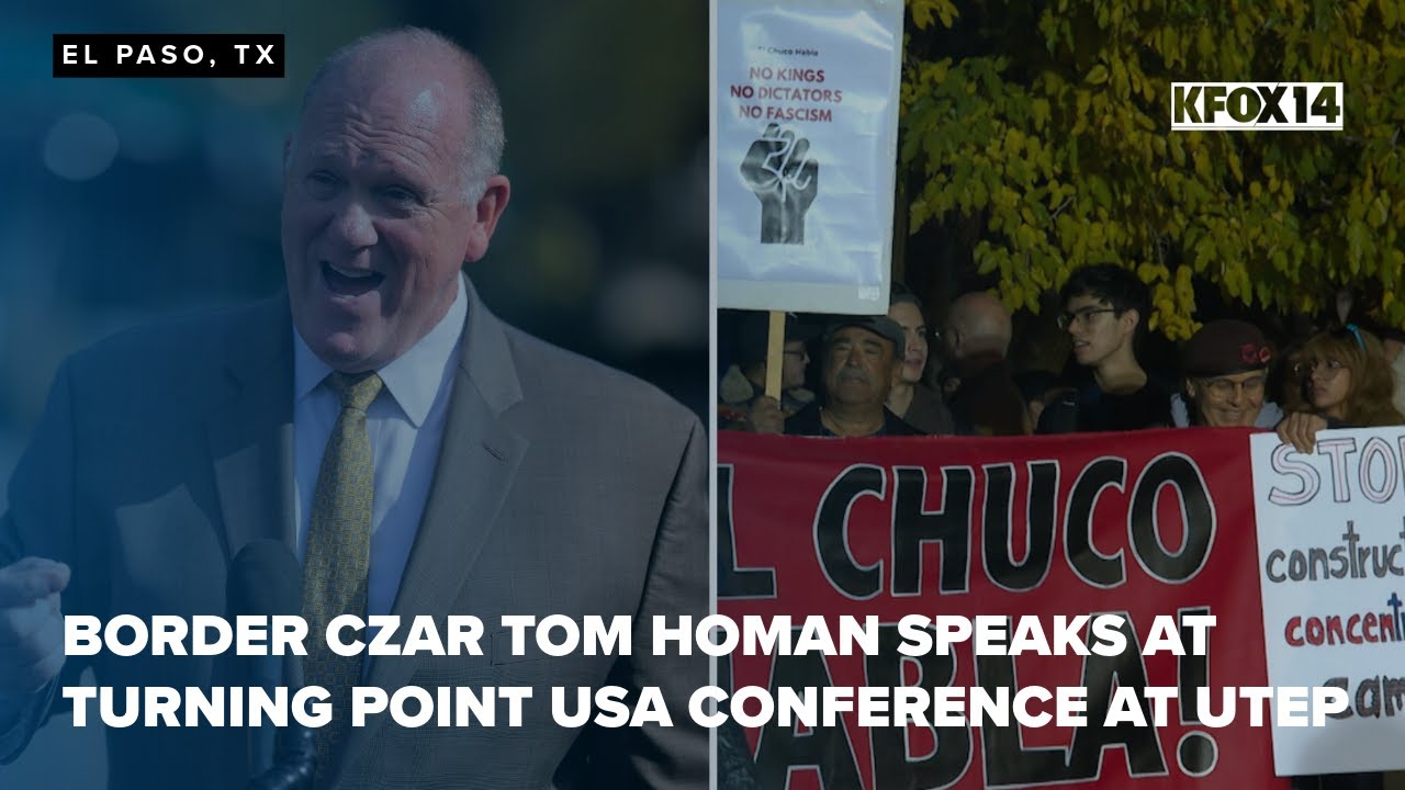 Border czar Tom Homan speaks at Turning Point USA conference at UTEP