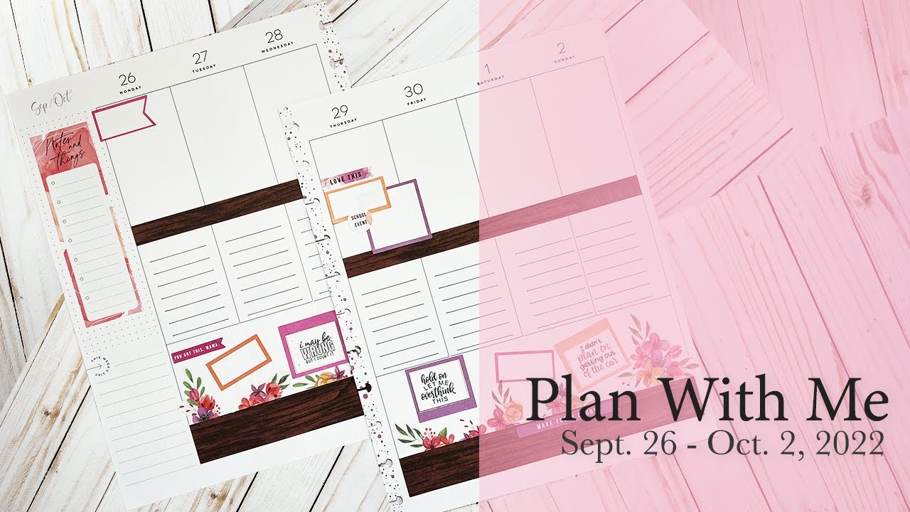 Plan With Me | Big Happy Planner | September 26 - October 2