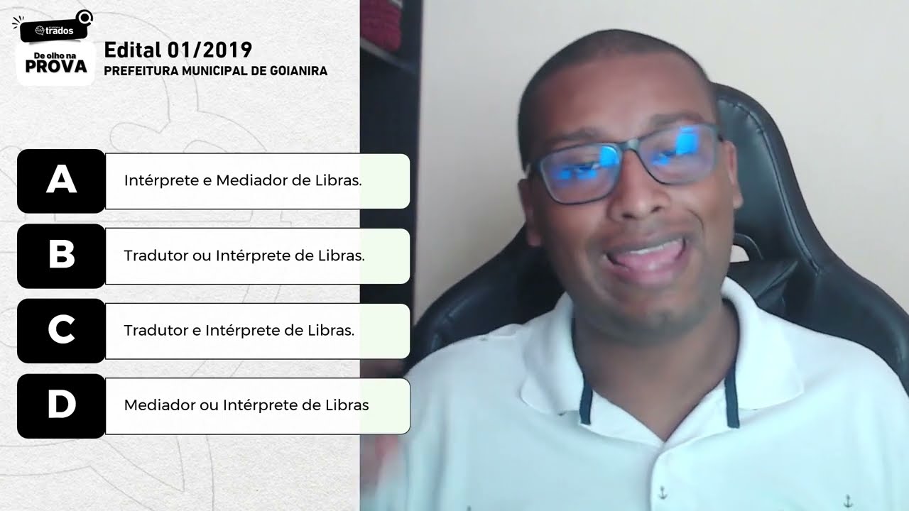 De olho na Prova | Tradutor ou Int&eacute;rprete de Libras - Portugu&ecirc;s - Quest&atilde;o 32