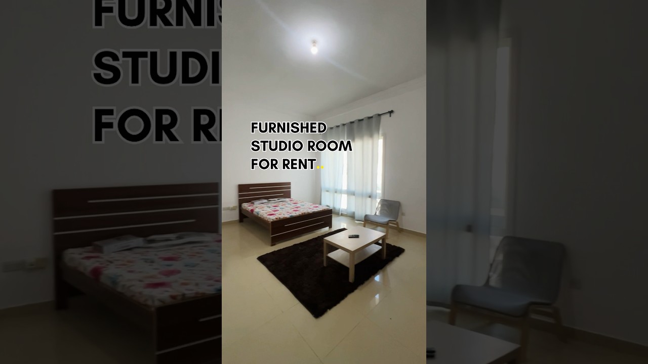 Furnished Studio Apartment in Khalifa City A | Abudhabi #findmyhomeproperties #khalifacityrooms