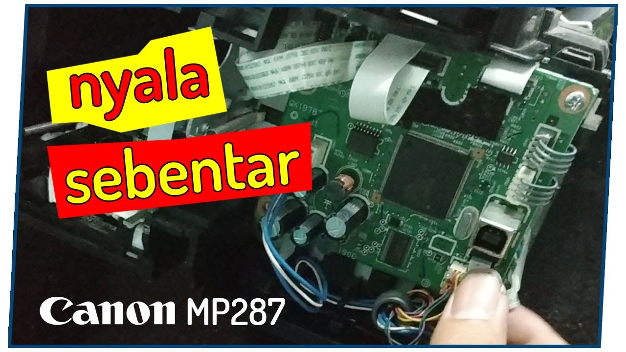 Printer Canon mP287 nyala sebentar lalu mati