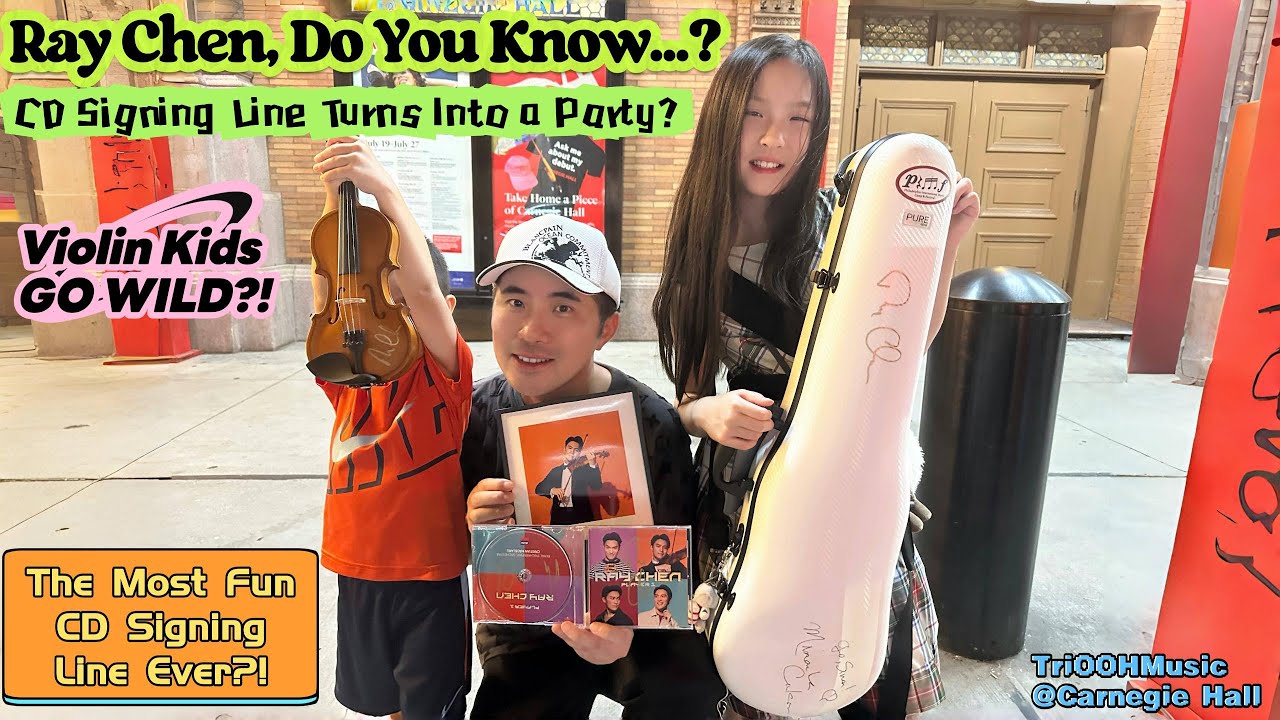Ray Chen & Young Musicians 🎻 What Happens in the Most FUN CD Signing Waiting Line?!
