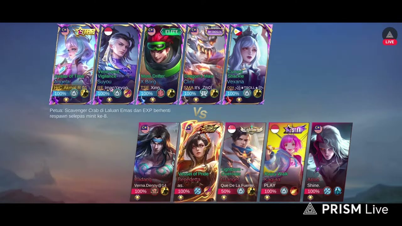 Mobile Legend Bang Bang - Live Stream #220 : Berjuang di Mythical Glory untuk ke Immortal (Malaysia)