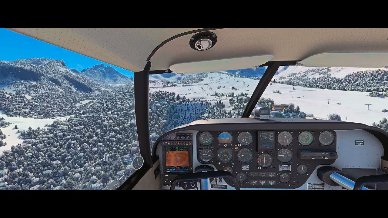 Vol VFR de montagne entre Annecy - Courchevel