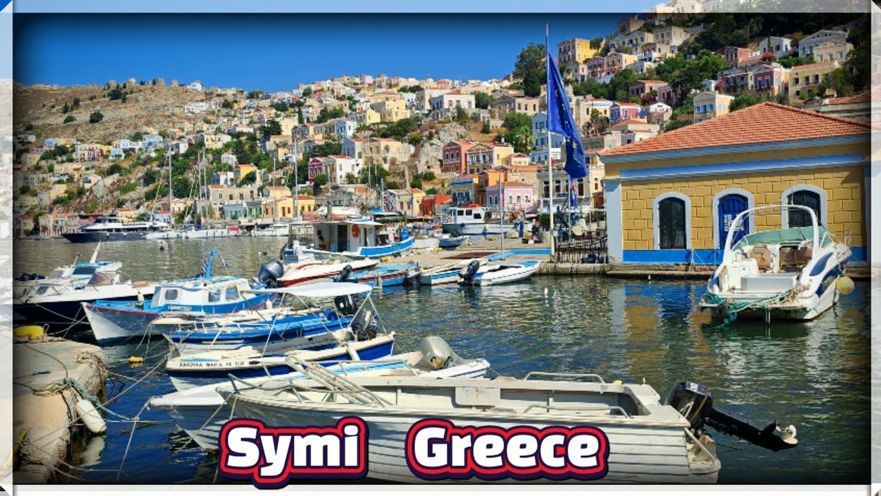 Trio to Symi Island Greece  - Drone footage Janek włóczykij 
