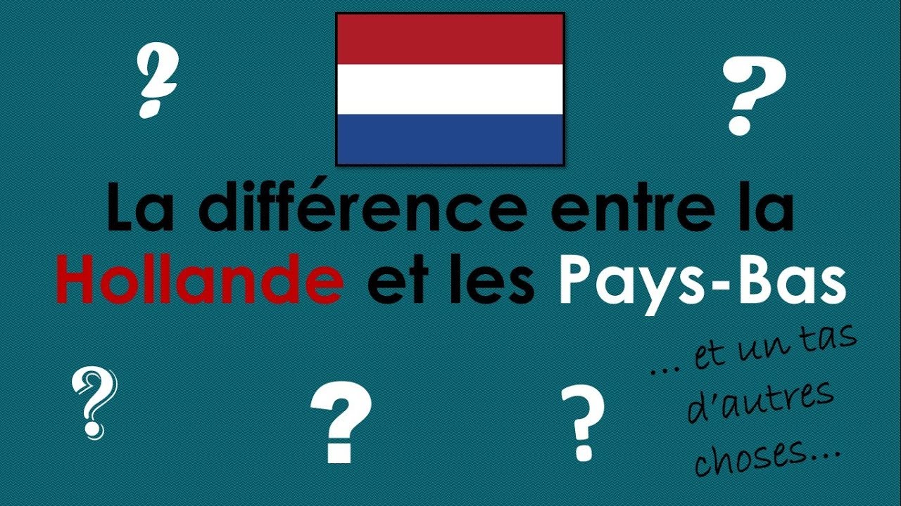 La différence entre la Hollande et les Pays-Bas