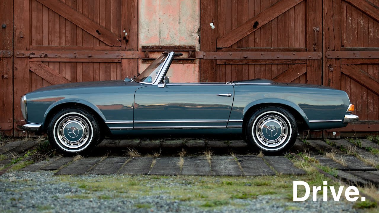 Поездка на Mercedes-Benz 280SL Pagoda 1968 года ~ Silver Arrow Cars Ltd