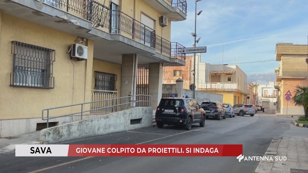 28 FEBBRAIO - SAVA (TA) - GIOVANE COLPITO DA PROIETTILI. SI INDAGA