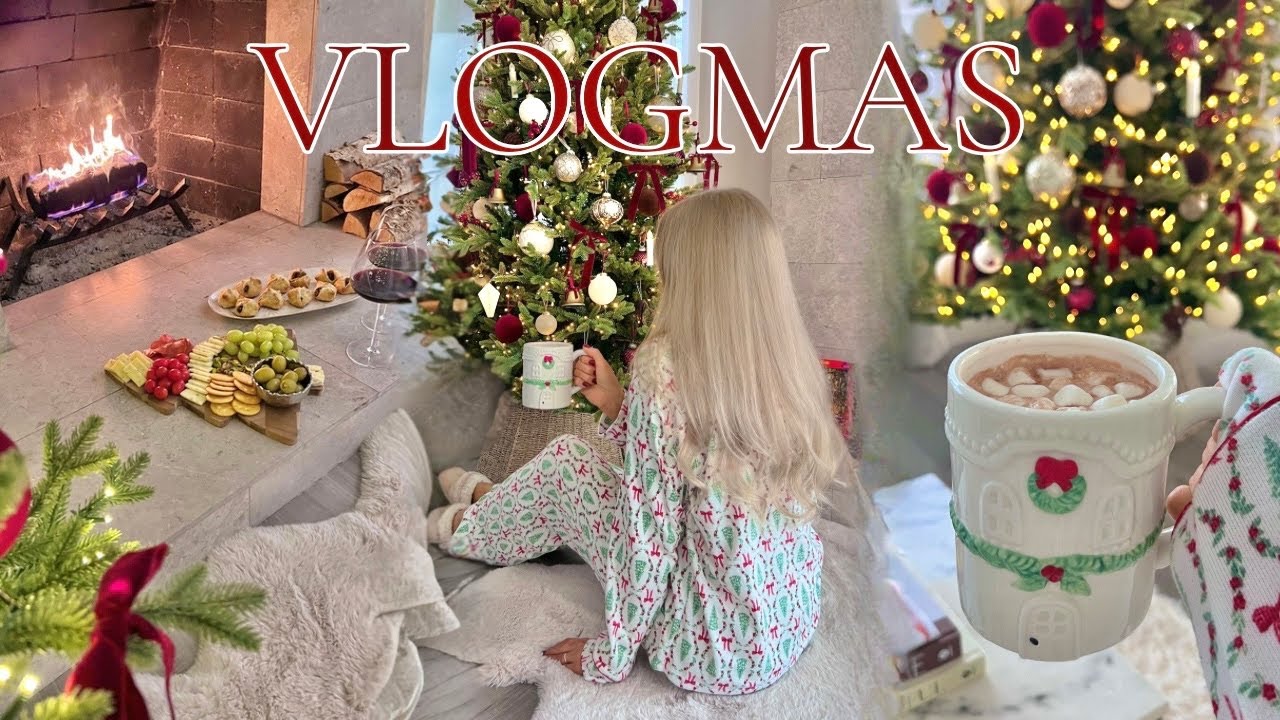 VLOGMAS✨🎄 Уютный День Дома I Новогодний декор, покупки, рецепт + DIY свеча - много уюта💫