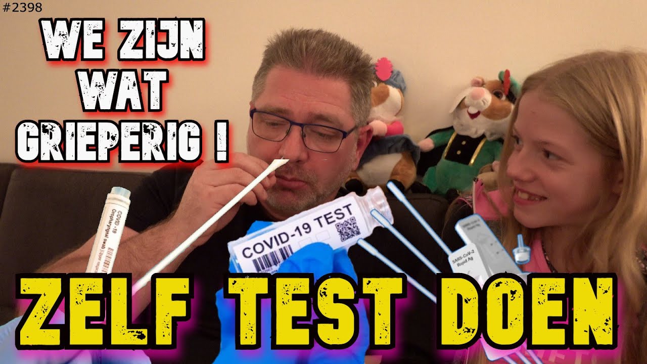 We zijn WAT GRIEPERIG. Daarom gaan we even een CORONA ZELFTEST doen. STOKJE DIEP in de NEUS #2398