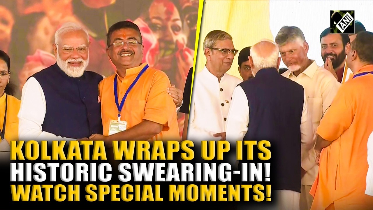 Watch special moments as Suvendu Adhikari swears-in as first BJP CM of West Bengal in grand ceremony