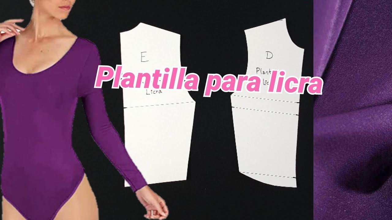 Plantillas para licra | Talle básico reducido