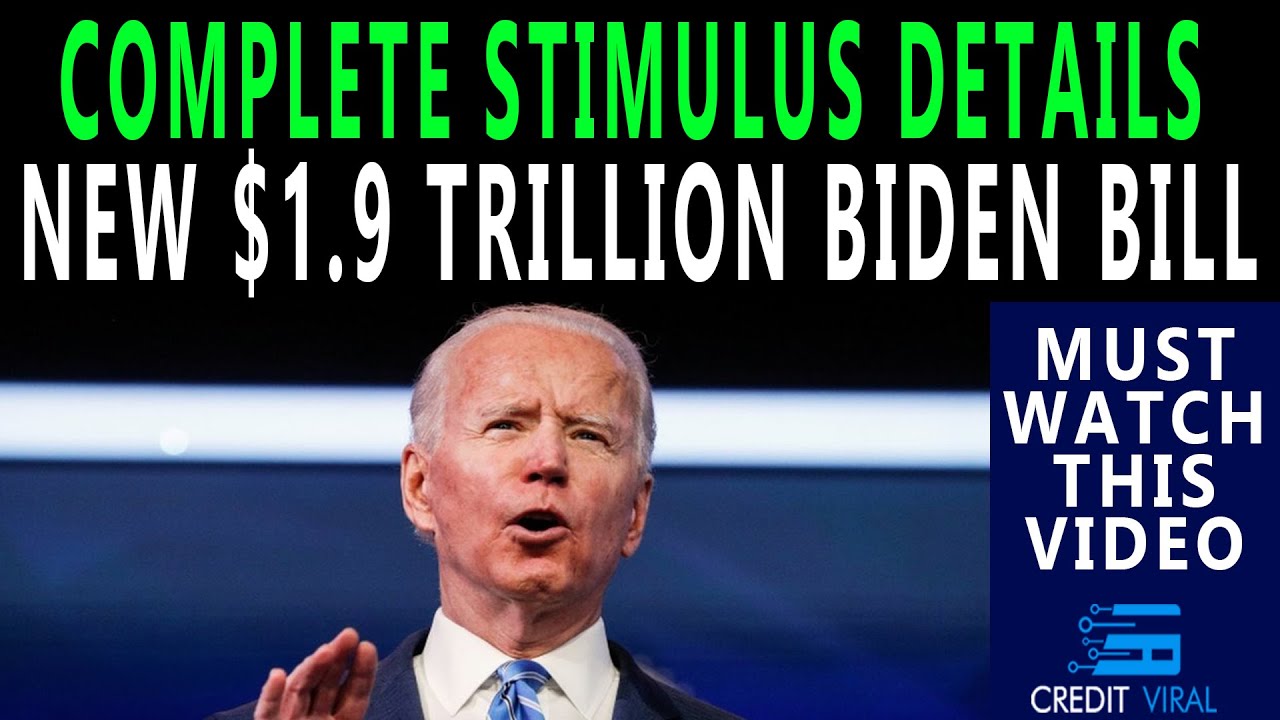 Biden $1.9 Trillion Stimulus Bill | Stimulus Check Round 3 | 2021 | Credit Viral
