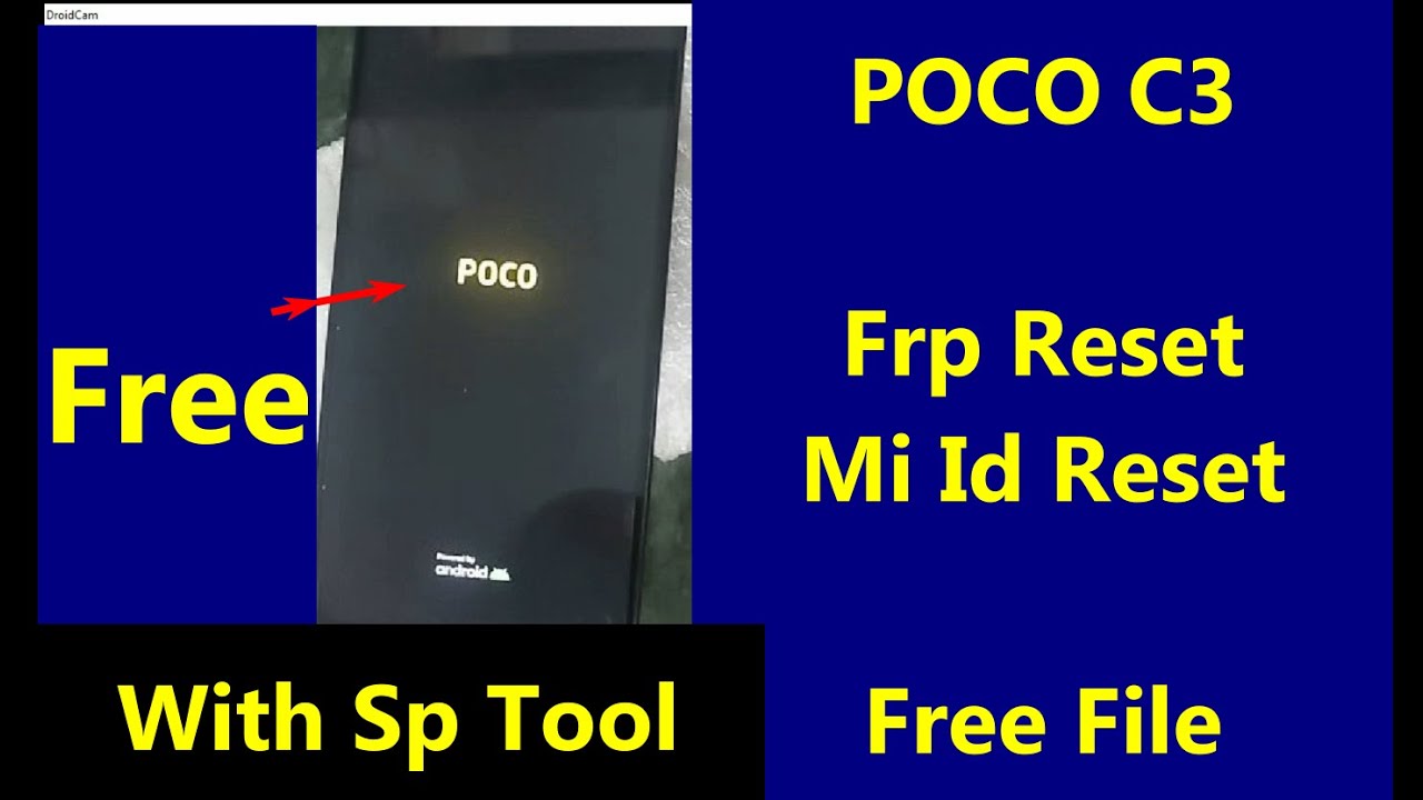 POCO C3 Frp And Mi Account Reset Gmail Bypass angelicain