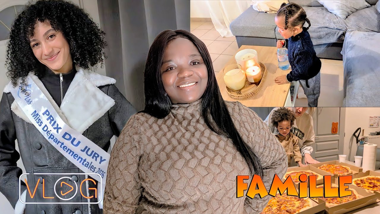 Vlog /invitation ,une bonne soirée en perspective.La visite de mamie et tata Amandine ❤️