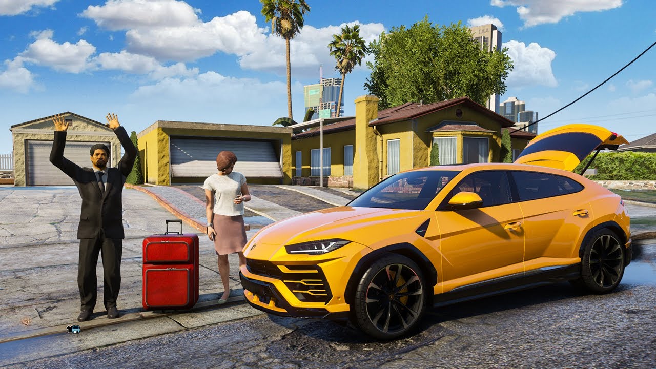 GTA 5 &ndash; Luxury Private Taxi Job with Lamborghini Urus | Steering Wheel Gameplay