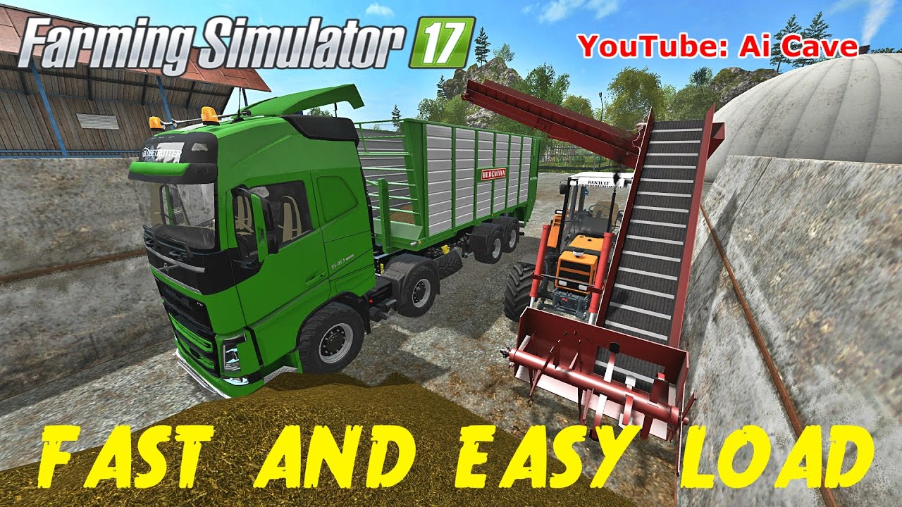 Farming Simulator 2017 Fast & Easy Loading Mods: Truck VOLVO FH 540 HKL, Tractor RENAULT & PND 250A