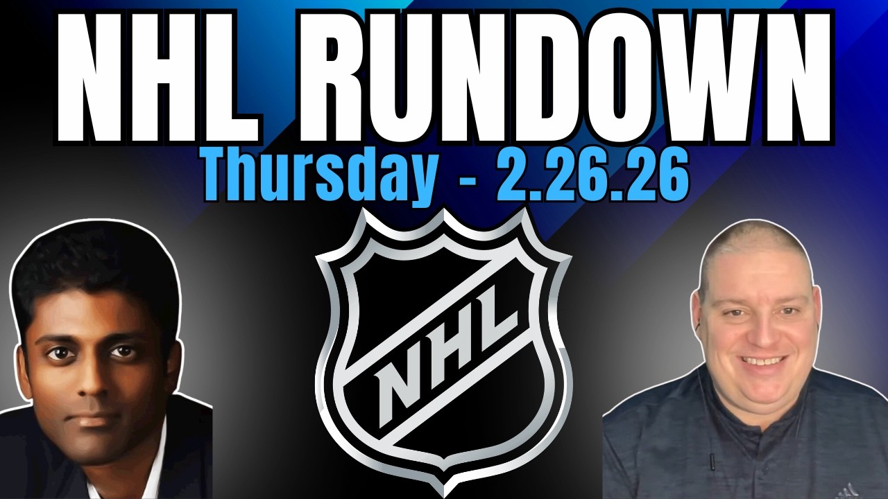 Thursday NHL Rundown Picks - 2/26/26 l Craig Trapp & Indian Cowboy NHL Betting Picks & Predictions
