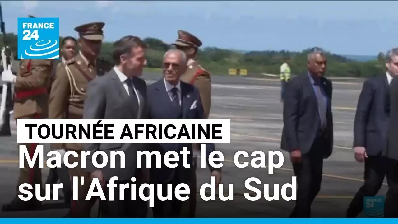 Tourn&eacute;e africaine : apr&egrave;s l'&icirc;le Maurice, Macron met le cap sur l'Afrique du Sud &bull; FRANCE 24