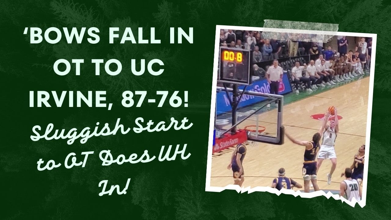 UH at UCI: UH Loses 87-76 in OT! May Have Been Gassed By Overtime!