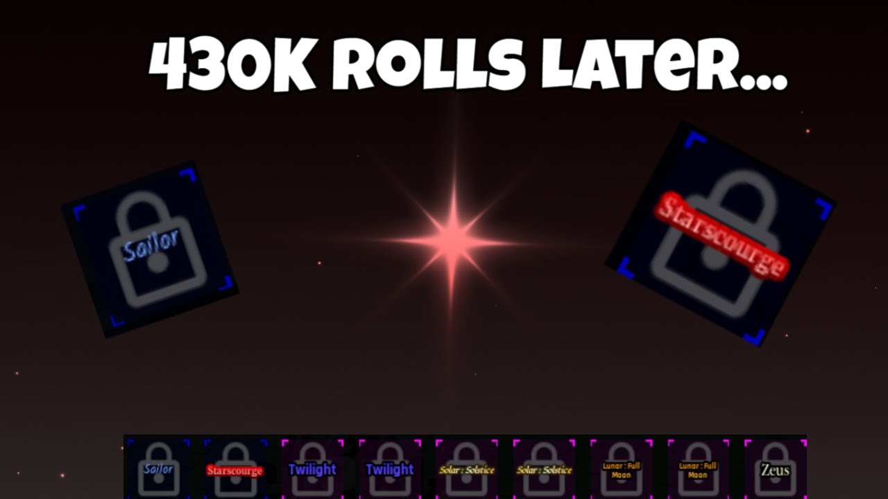 What I got After 430K Rolls | Sols RNG