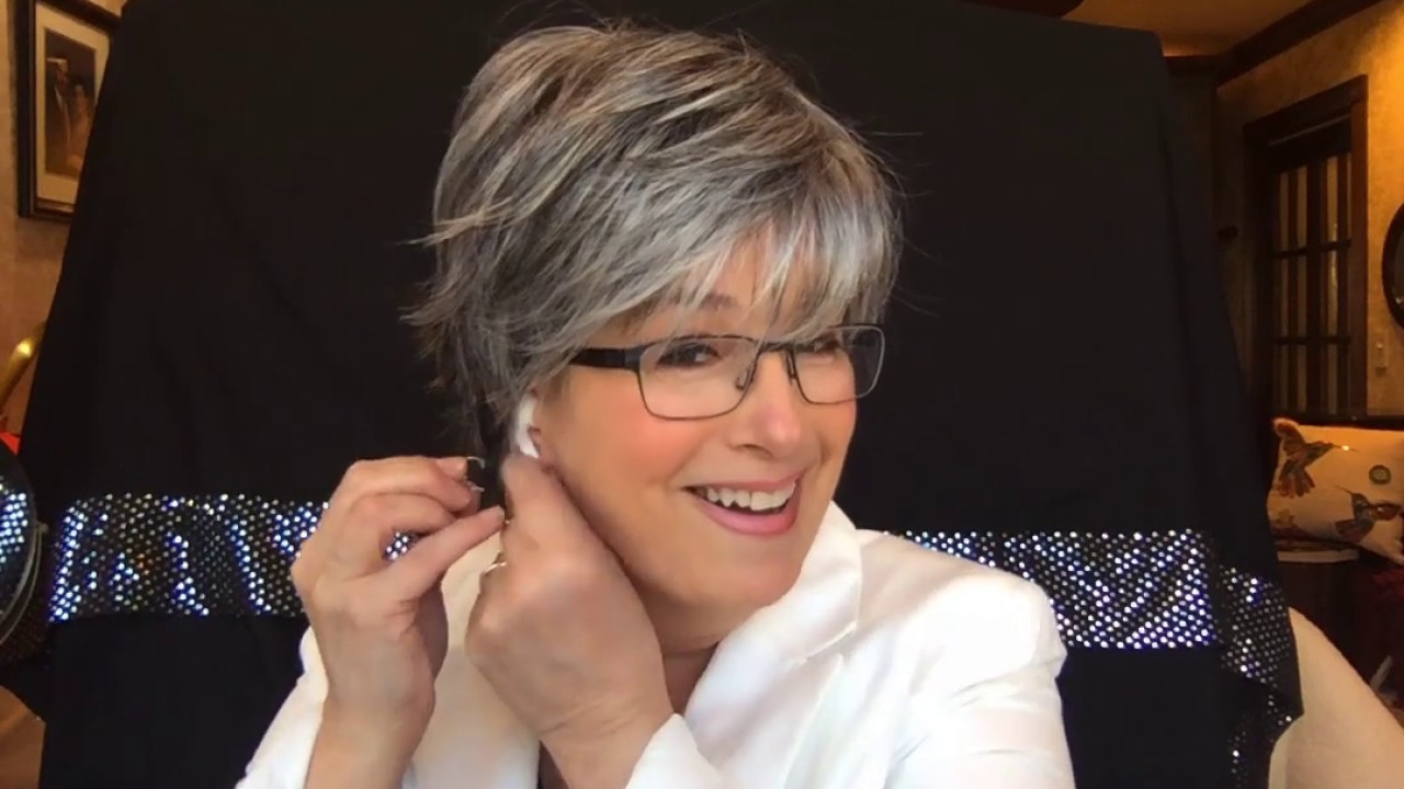 Patsy synthetic wig by UNIWIGS IN SALT& PEPPER, contemporary, layered & elegant! Part Part 2 5.14.20