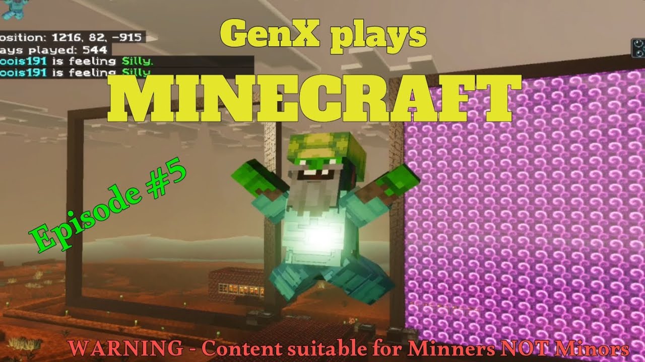GenX plays MINECRAFT Episode #5 - The Quest for Gold.