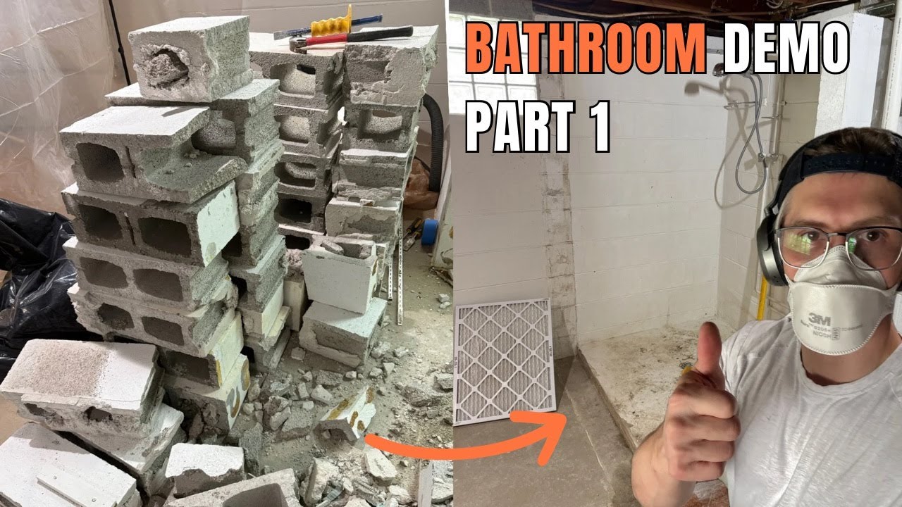 Basement  Bathroom Demo (Part 1)  | 1940's Home Renovation Series