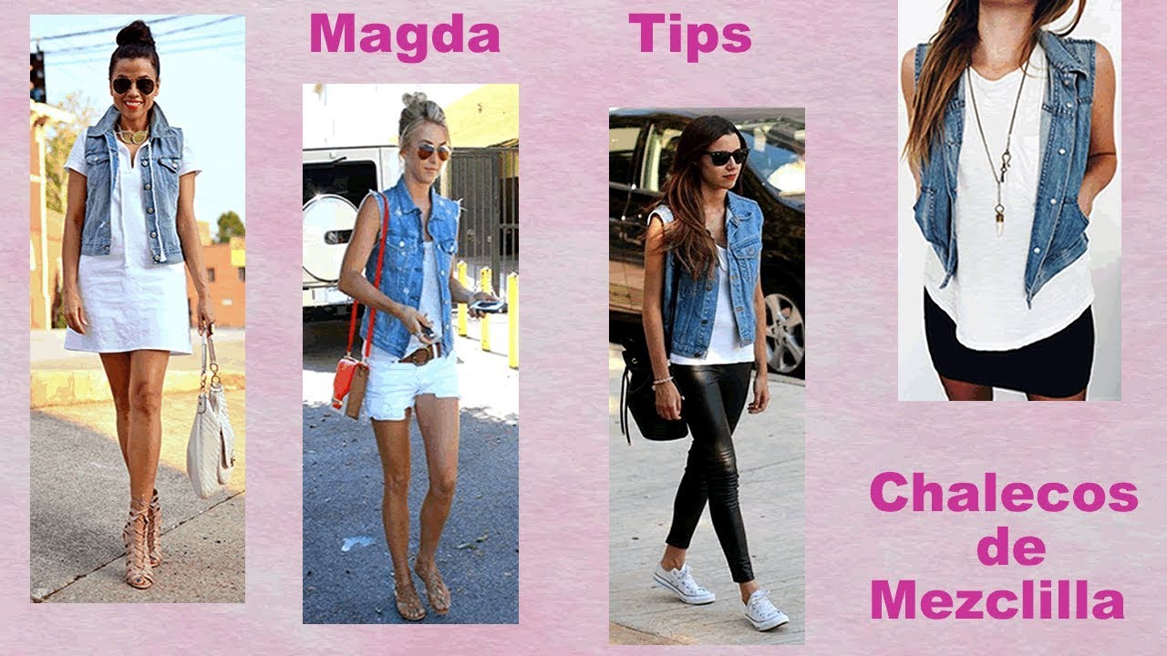 Chalecos De Mezclilla Combinalos Con Tus Outfits