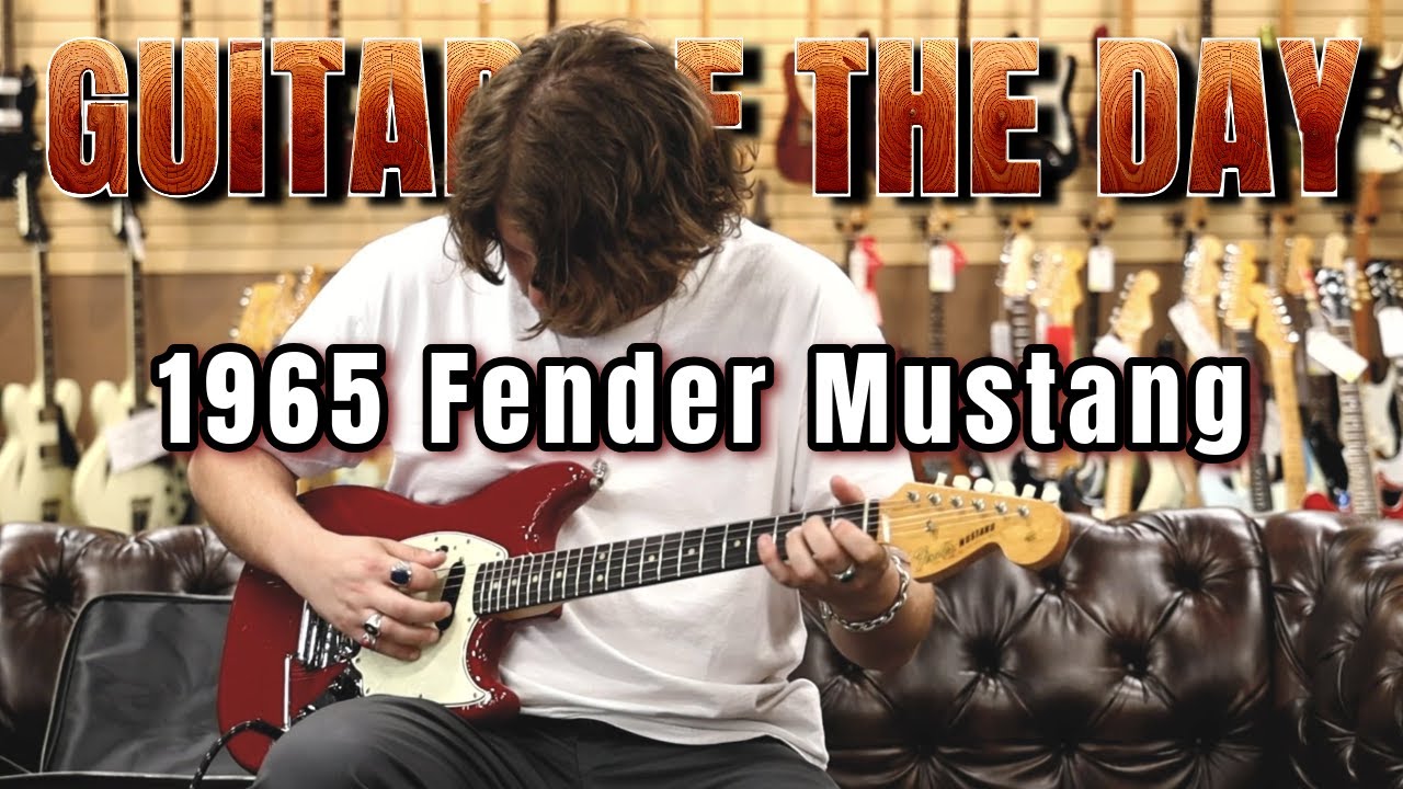 Fender Mustang Dakota Red 1965 года | Гитара дня