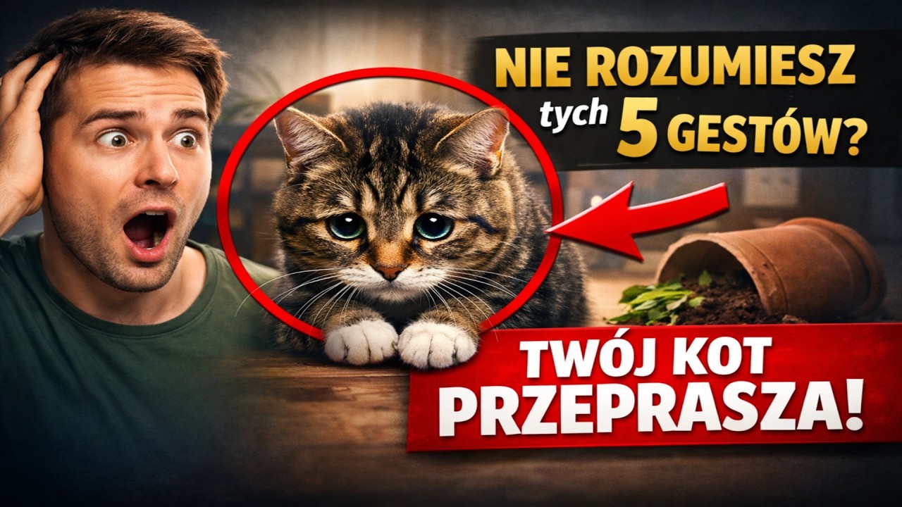 NIE ROZUMIESZ tych 5 gestów? Twój kot CIĘ PRZEPRASZA! 🙀