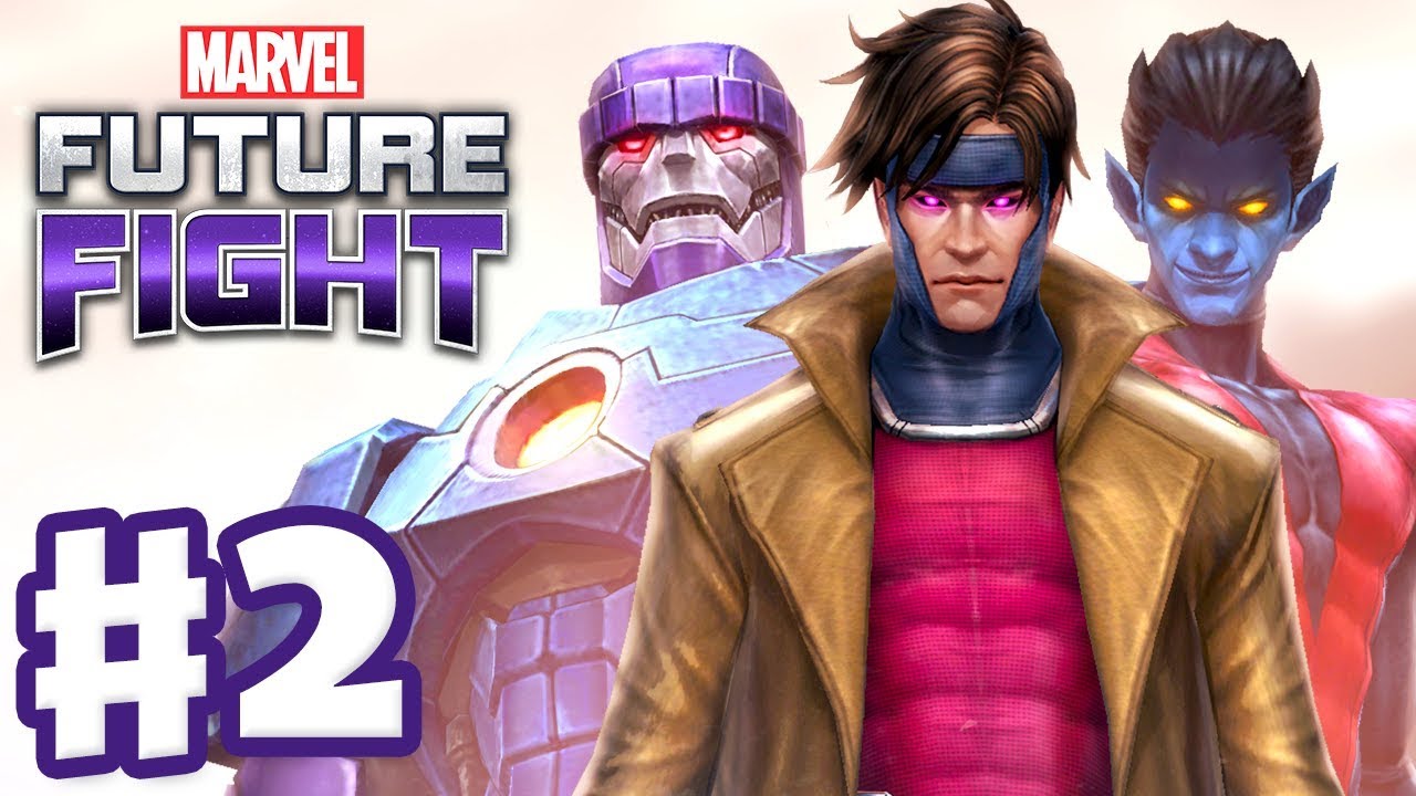 Marvel Future Fight - Gameplay Part 2 - Gambit, Nightcrawler, and Sentinel!