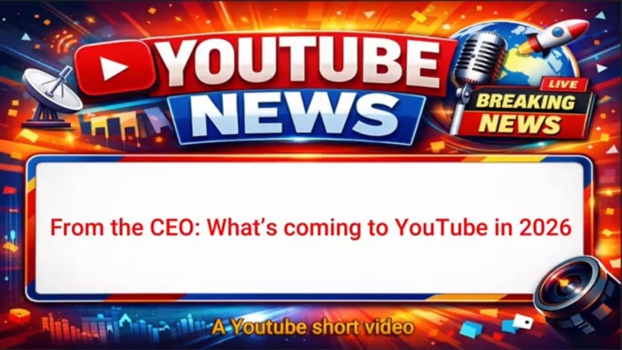 От генерального директора: Что ждет YouTube в 2026 году?