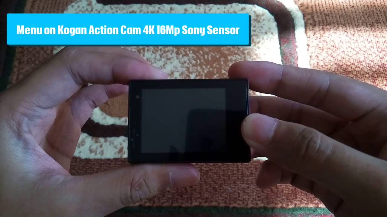 Kogan Action Cam 4K 16Mp Sony Sensor Menu