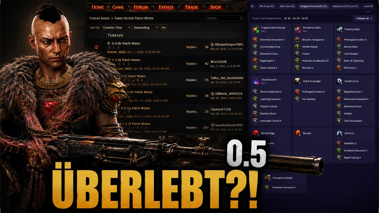 PoE 2: Unser Permafrost League Starter nach den 0.5 Patchnotes