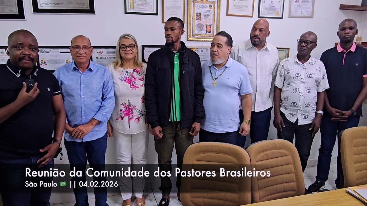 São Paulo 🇧🇷 : Reunião da Comunidade dos Pastores Brasileiros com os Responsável Nacional .