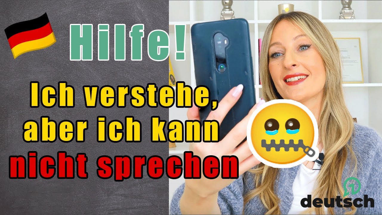 Ich verstehe 🇩🇪Deutsch, aber ich kann nicht richtig sprechen!😭